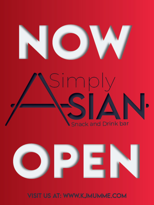 A full page magazine advertisement featuring Simply Asian branding